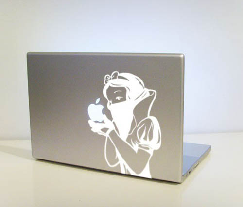 Apple Decals. Vinylville's Etsy shop offers some witty decals for the 