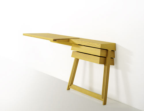 Pivot Desk and Vanity by Shay Alkalay for Arco