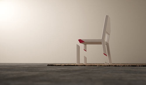 Cut Chair by Peter Bristol