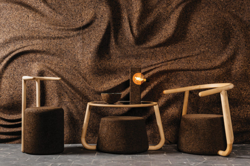 Gencork Debuts Cork Furniture and Surfaces by DIGITALAB
