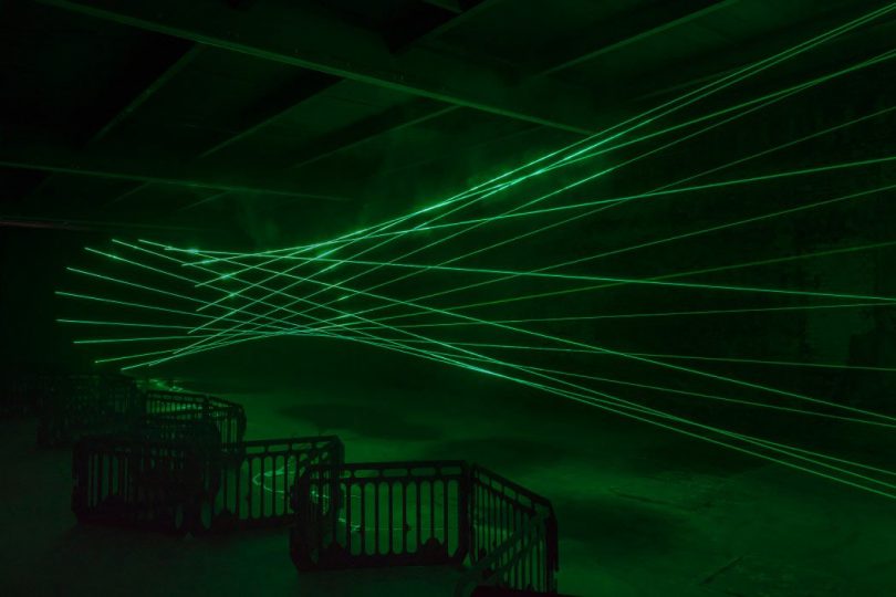 Lasers in a Gallery: Rita McBride?s Particulates