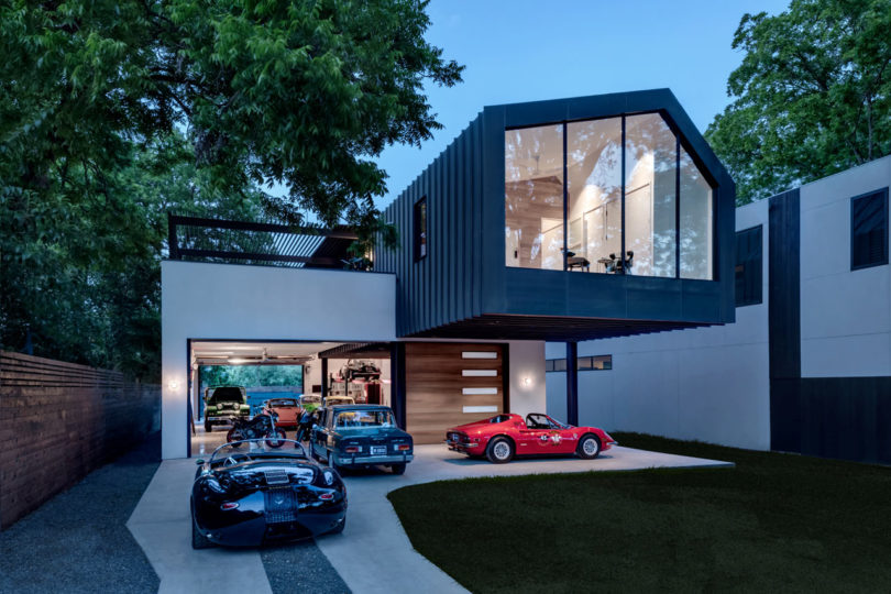 A Car Collector’s Modern Residence by Matt Fajkus Architecture