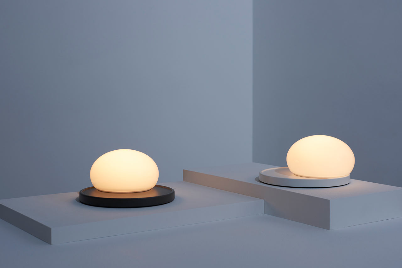 A Modern Lamp That Requires Human Touch to Adjust It