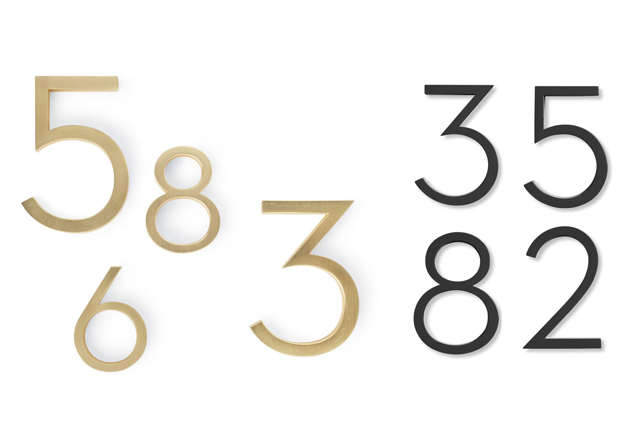 Modern Number Fonts   Modern House Numbers 2 Neutra 