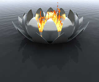 Lotus Fire Bowl