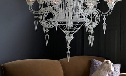 Wire Chandelier Love