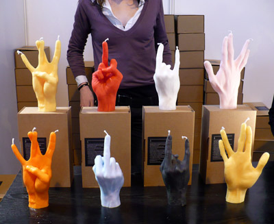 Hand Gesture Candles from Atelier WM