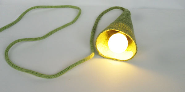 Knitted Torch Lamp