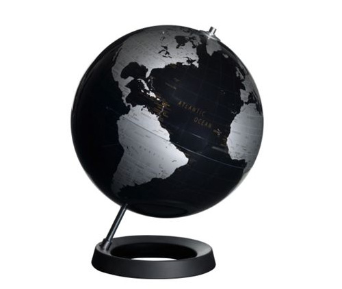 Black Table Globe