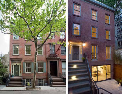 Jane Street Townhouses in New York by Murphy Burnham & Buttrick