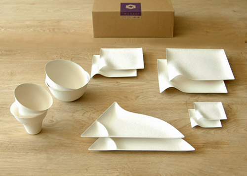 Wasara Tableware Made from Paper