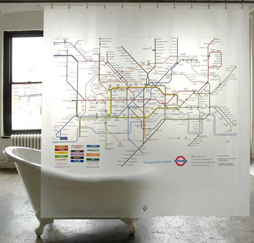 London Underground Shower Curtain