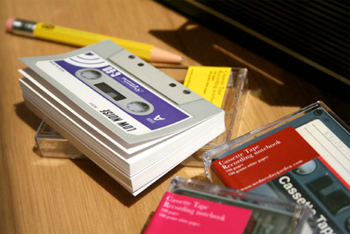 Cassette Tape Notebook by Wednesday Garden