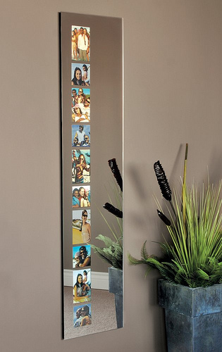 Cleo Wall Mirror with Photo Openings