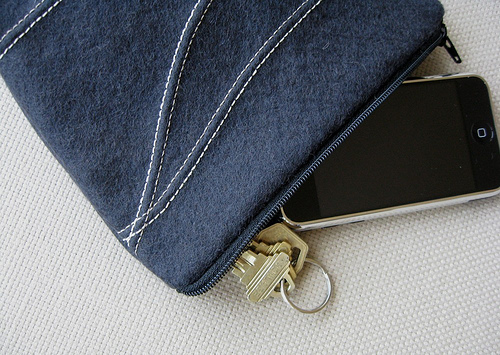 Zipper pouch from pravina studio