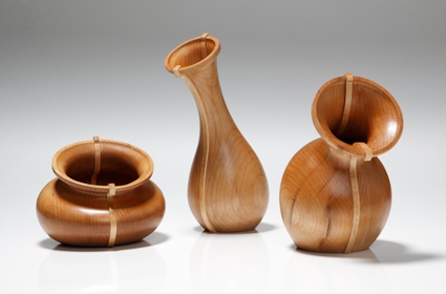 Wood Vases by Paul Loebach