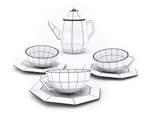 Spider Web Tea Set