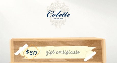 Colette Paperie Giveaway Reminder