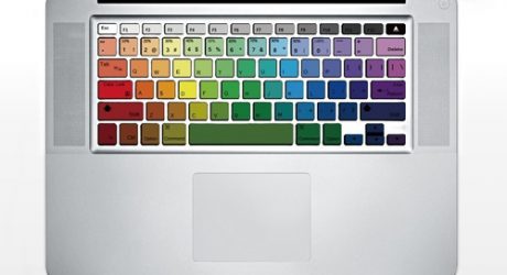 Rainbow MacBook Keyboard Decals