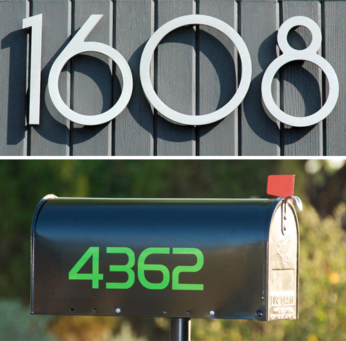 Modern House Numbers Giveaway