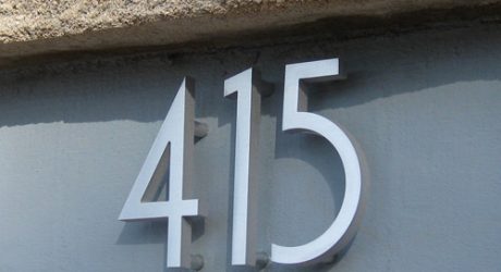 Modern House Numbers Giveaway Reminder