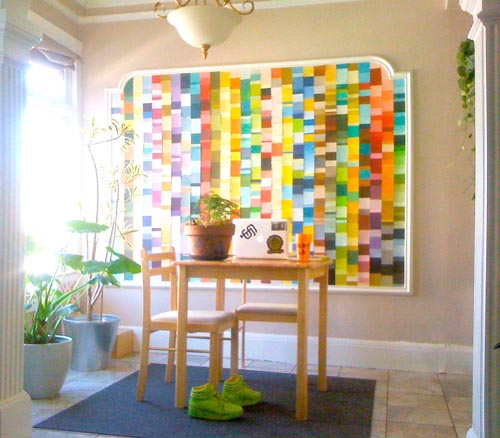 Friday Afternoon Inspiration: Sally’s Paint Chip Wall