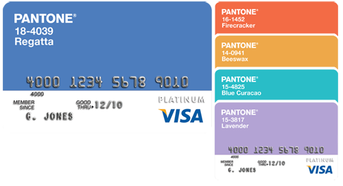 Pantone Visa Card