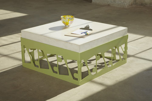 Scrap Metal Tables by Bevara Design House