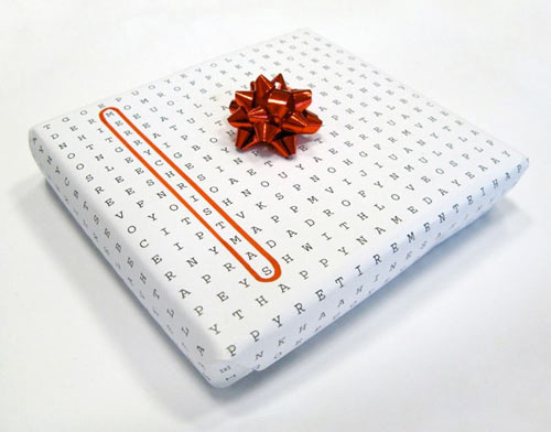 Word Puzzle Universal Wrapping Paper