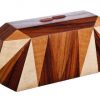 Wooden Clutch by Nada Sawaya
