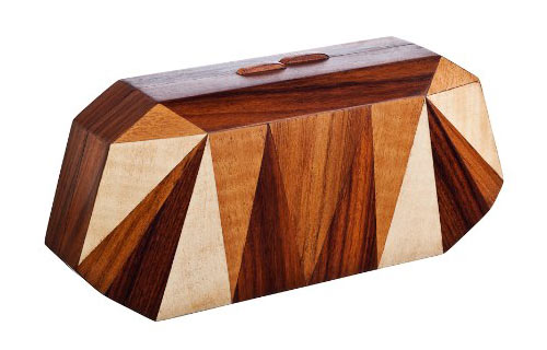 Wooden Clutch by Nada Sawaya