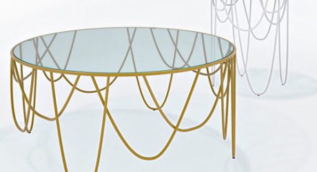 Drapery Table Collection by Nathan Yong