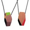Recycled Wood Necklaces by TreeHorn Design
