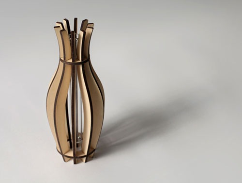 Fin Vase by Flat Packables