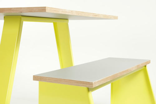 Trestle Table and Benches by Jennifer Newman