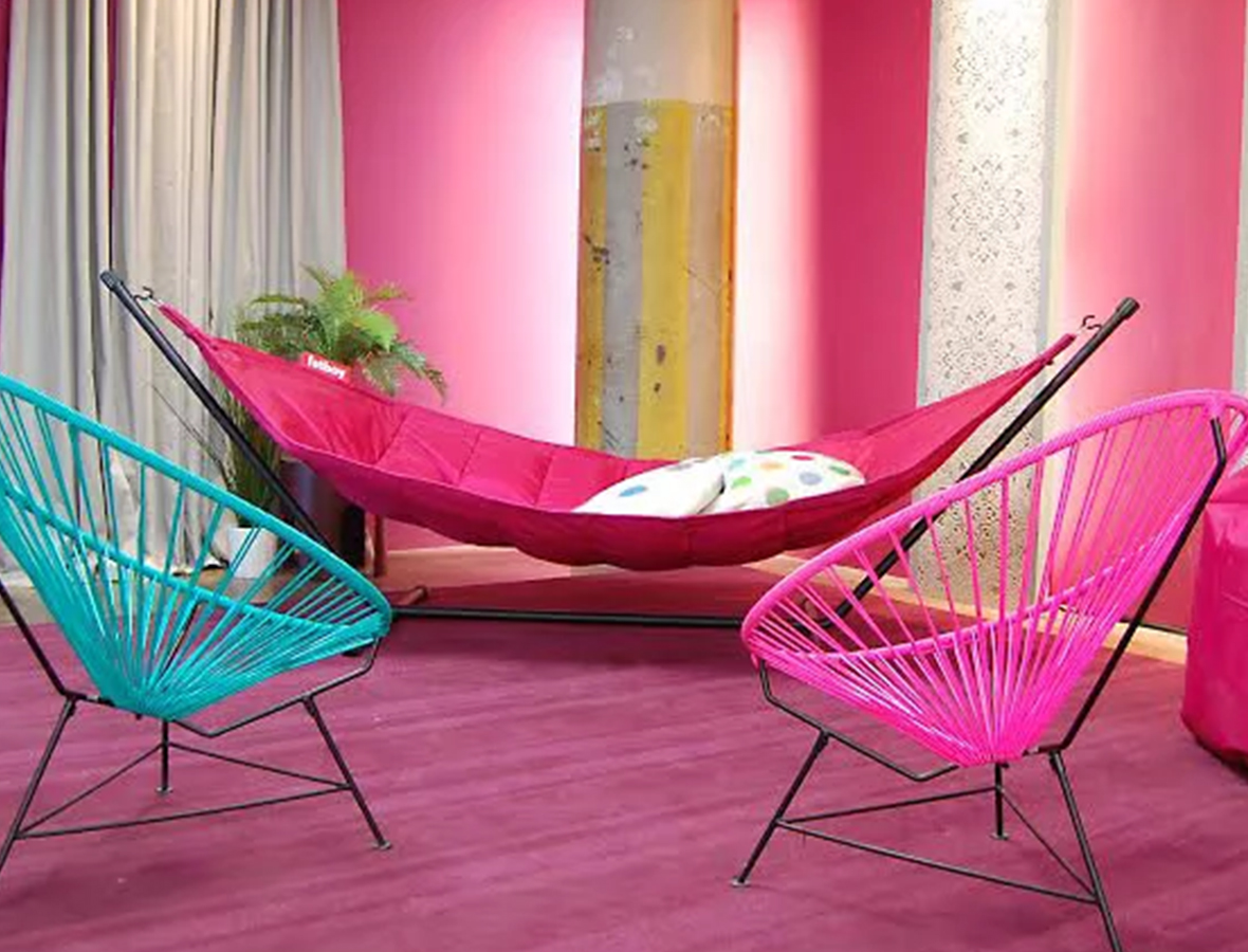 acapulco chair by innit designs next to a hammock