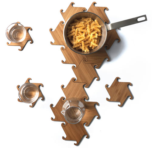 Zesch Interlocking Coasters by Michiel Cornelissen Ontwerp