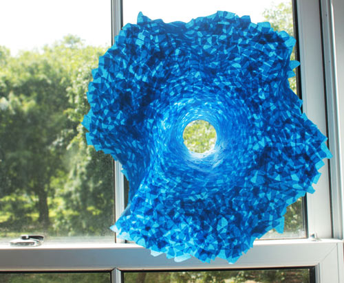 Dominic Wilcox's Giant ScotchBlue Tape Flower Sculpture