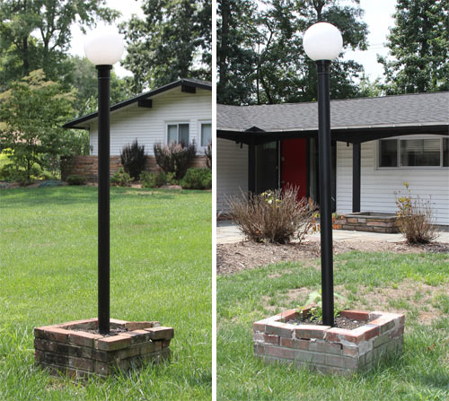 brick light post designs