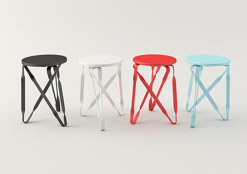 Twist-Grille Stool by Yen Hao Chen and Hui-Ying Lu