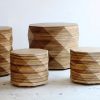 Diamond Woods Coffee Tables & Stools by Tesler + Mendelovitch