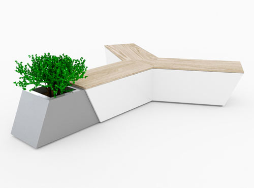 Air Bench by Alessandro Di Prisco for Urbo