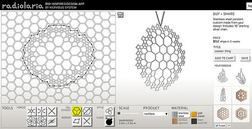 Design Your Own Jewelry with Nervous System's New Radiolaria App