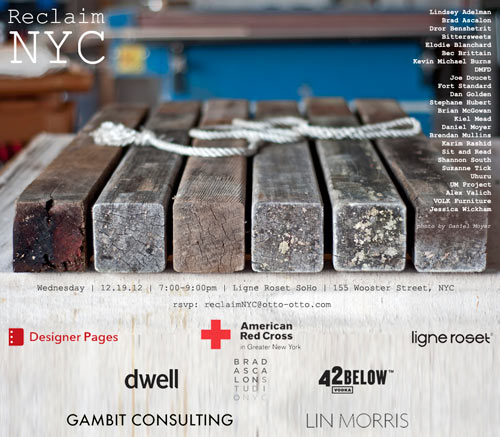 Reclaim NYC Charity Exhibit and Auction for Sandy Relief