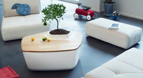 Tables with Built-In Planters by Bellila
