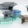 Hexagonal Glass Tables: Isom by Sebastian Scherer