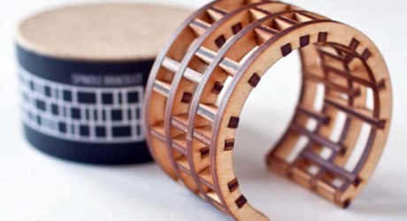 Modern Architecture on your Wrist: Spindle Bracelet by EVRT Studio