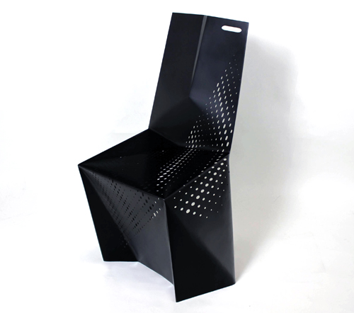 Geometric Perforated Seating: Sylki Chair by Brooks Atwood