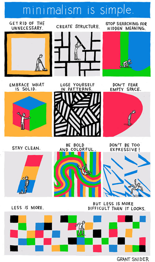 Minimalism is Simple, According to Grant Snider