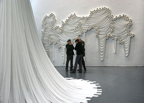 Sakir Gökçebag - Installations Made Out of Toilet Paper